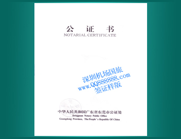 10-签证用公证书