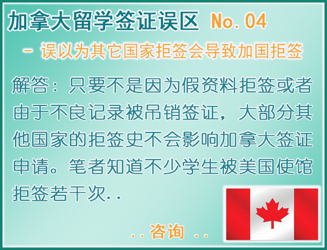 有拒签史导致加国拒签吗